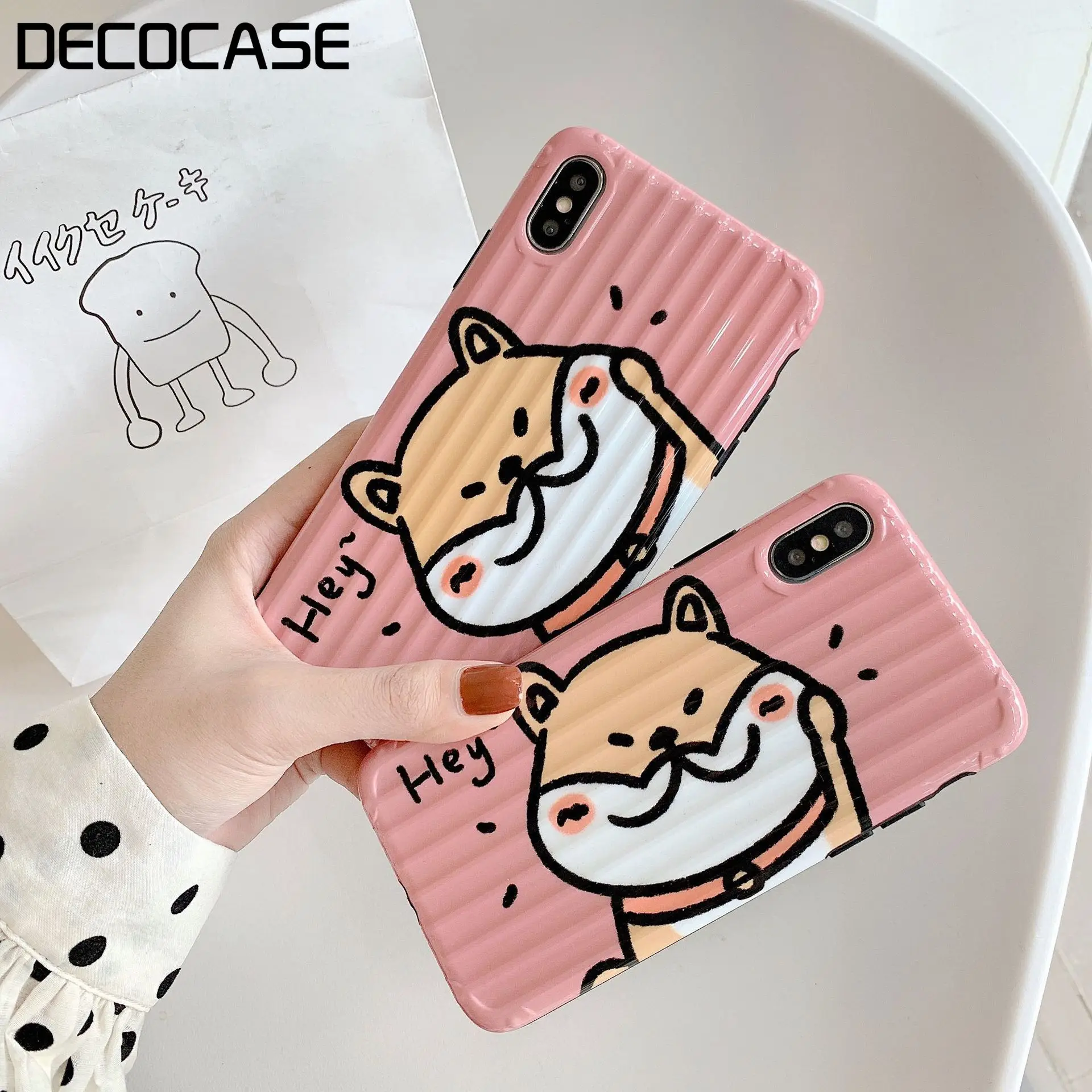 DECOCASE милый чехол для девочек с рисунком Шиба ину 3D iphone 6 6s 7 8 Plus X XR XS Max чехлы xs max |