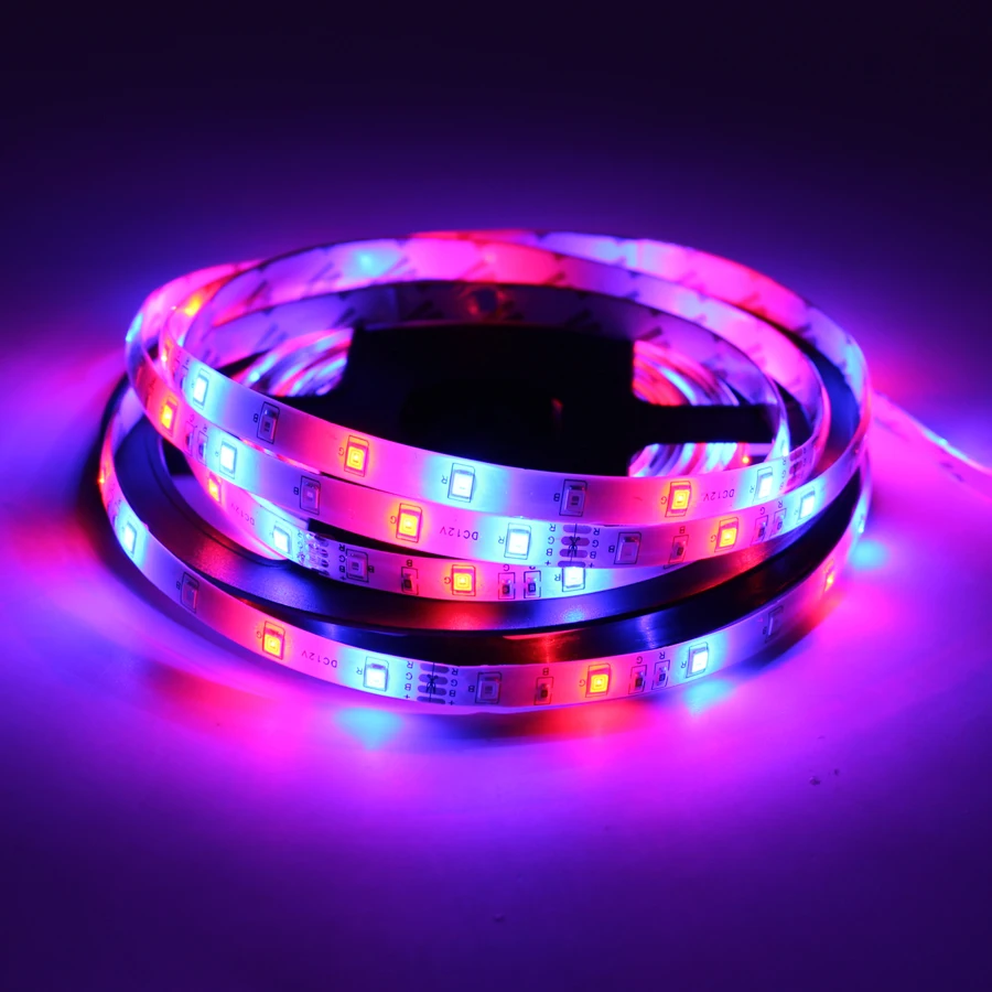 DC 12 В RGB Светодиодная лента светильник SMD 2835 RGB Водонепроницаемый 1-5 M12 V 60 светодиодный/M RGB Светодиодная лента светодиодный светильник с подсветкой для гостиной