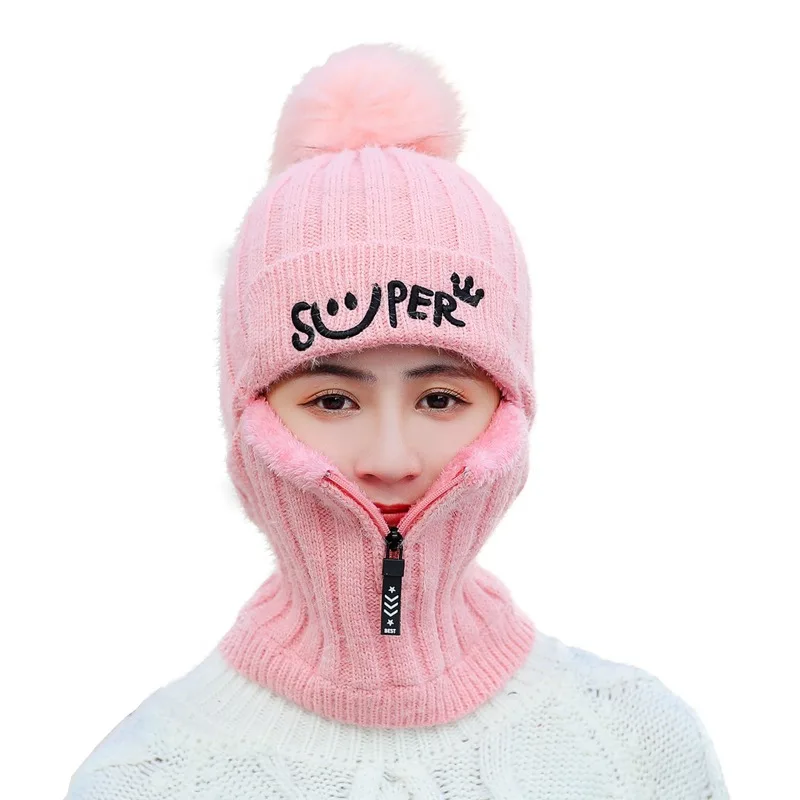 Осенне-зимняя женская шапка Gorros Mujer Invierno вязанная плюс бархатная теплая защита ушей ветрозащитные шляпы шапочка для женщин Hiver