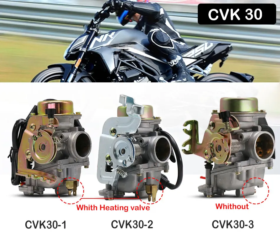 ZSDTRP верхний кабель тяга CVK30 Карбюратор с нагревателем для ATV UTV MANCO TALON Linhai Aeolus VOG 260 300 бак 260 YP250 XY260T