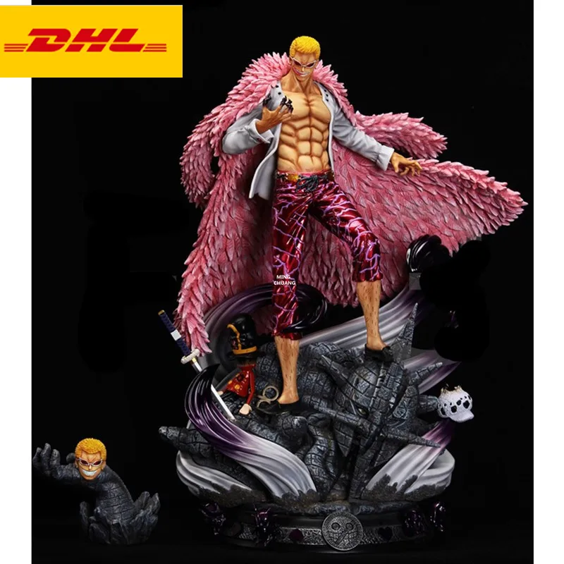 20&quot One Piece Statue Dressrosa Bust Donquixote Doflamingo Full-Length Portrait Thread Fruit GK Action Figure Toy BOX 50CM V400 | Игрушки