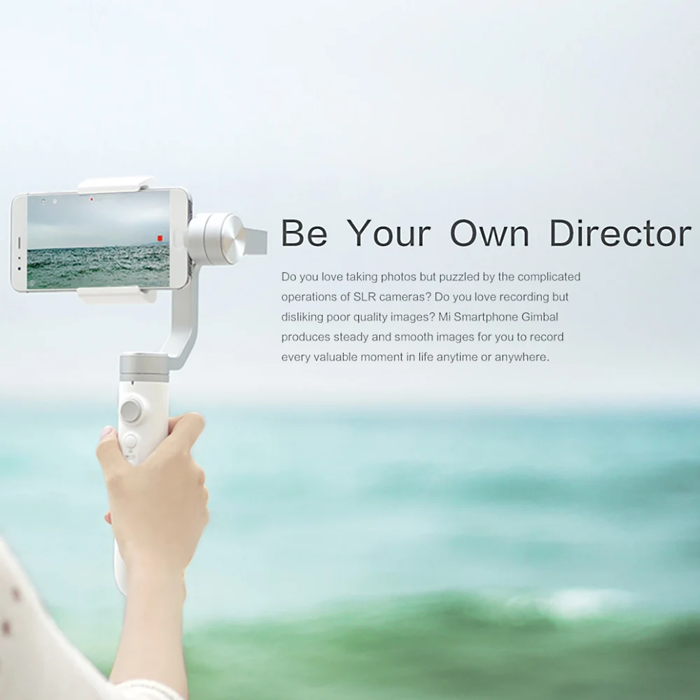 Xiaomi Mijia ручной шарнирный стабилизатор для камеры GoPro 3 оси смартфона Gimbal 5000 мА/ч, Батарея действий Камера мобильного телефона SJYT01FM