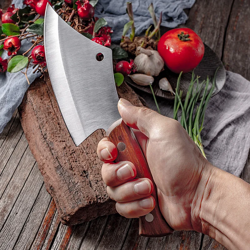 Stainless Steel Fish Knife Outdoor Survival Camping Knife Butcher Knife Meat Knife Meat Fruit Vegetable Knife