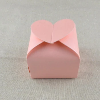 

50 Pcs/Pack European Pearl Heart-shaped Candy Box Bag Creative Candy Box For Wedding Birthday Party Candy Chocolate Gift Packing