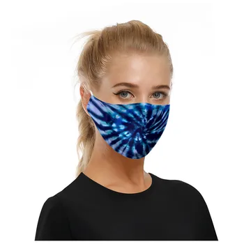

5pc Fabric Face Mask Black Mouth Masks Anti PM2.5 dust Mouth covers Mask mascaras with 6pcs Activated Carbon Filter Mask