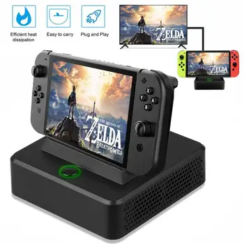 

For Switch HDMI Charging Dock Station Type-c to HDMI Video Adapter Conversion Charger Cooler Base Stand for Nintend Switch Host