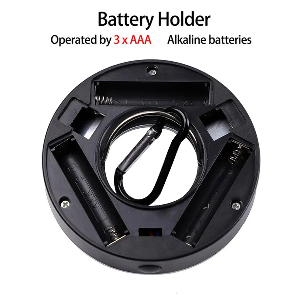 Portable LED Camping Light 3 Modes COB Clip Light Hook Flashlight Tent Emergency Lamp Hanging Lantern Transparent Lampshade