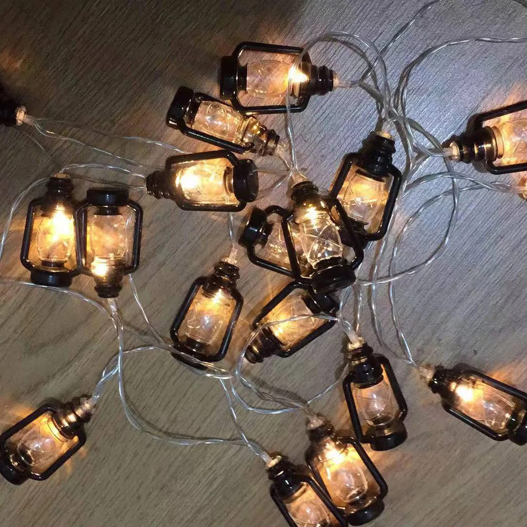 

Modern Minimalist LED Kerosene Lighting Chain Vintage Lantern Nostalgic Colorful Lights Spring Festival Lantern Festival Day Roo