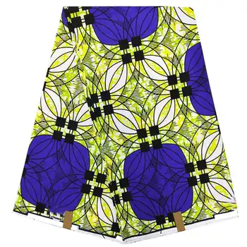 

real african wax print fabric big circle fashion design 100% cotton real soft new wax fabric for dress