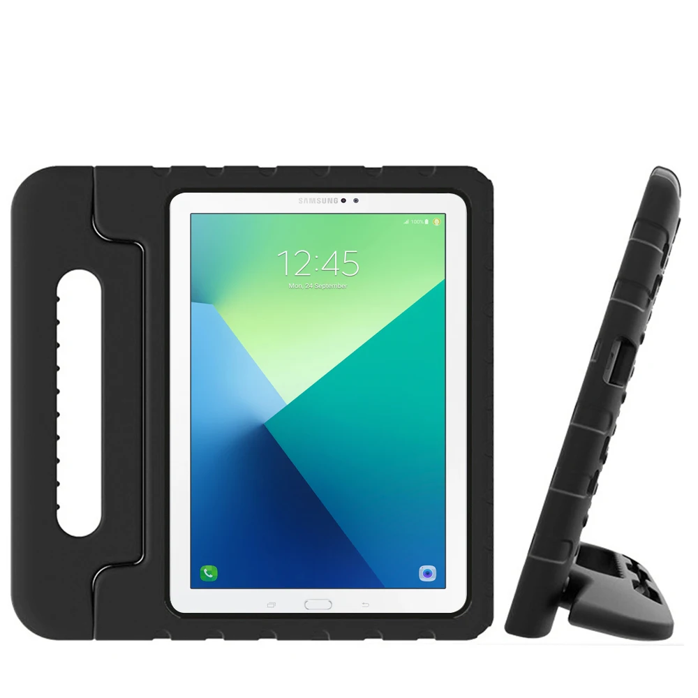Для samsung Galaxy Tab A 10,1() T510 T515 чехол для планшета EVA ударопрочный супер защита с портативной ручкой чехол-подставка - Цвет: Черный