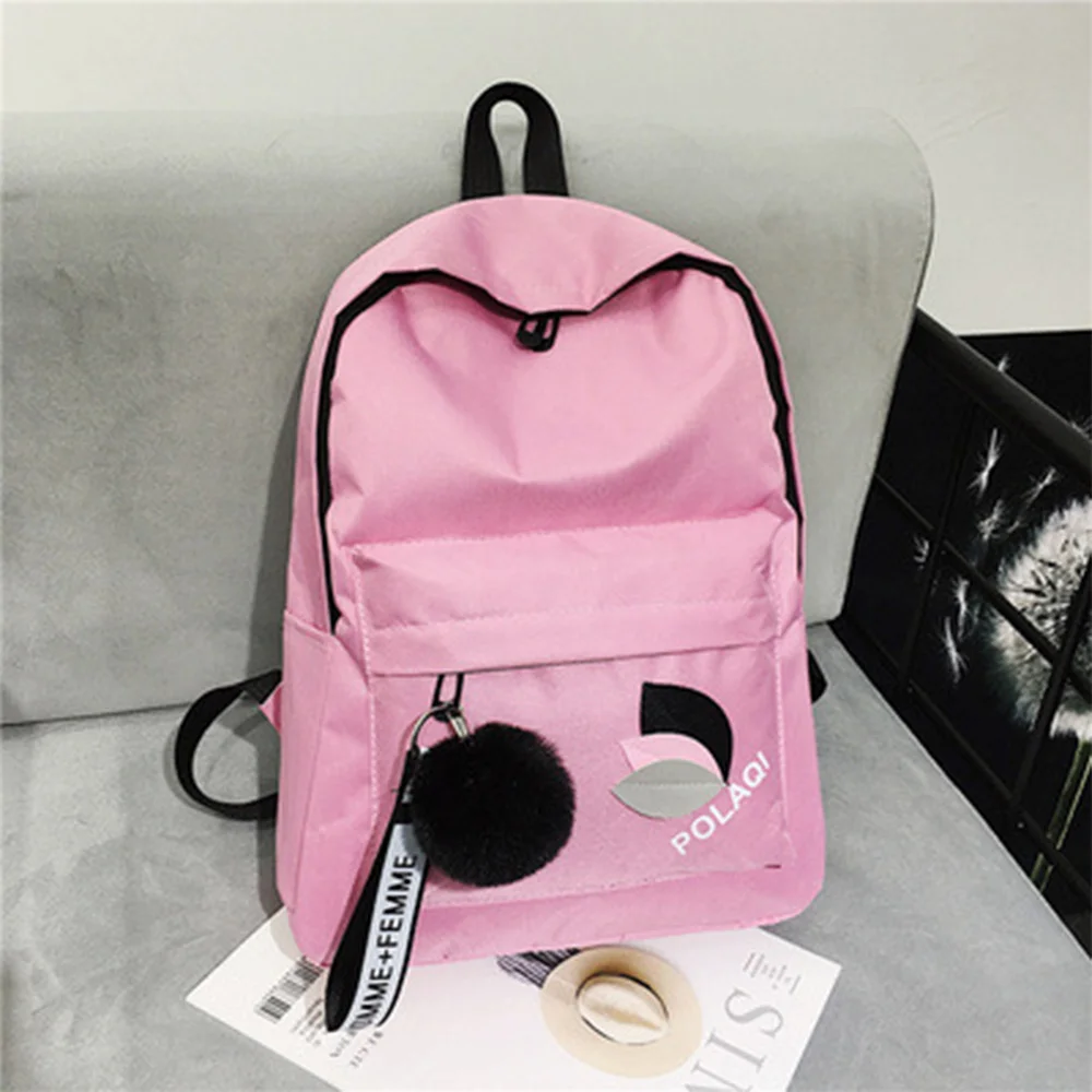 Puimentiua-mochila impermeable de hombro para mujer, bolso escolar informal para chicas adolescentes