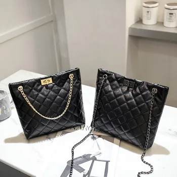 

Solid Color Thick Chain Small PU Leather Crossbody Bags For Women 2020 Summer Shoulder Cross Body Bag Ladies Handbags