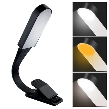 

Home Office Bedroom Eye Protection Touch Control USB Rechargeable Learning LED Table Lamp Clip On Reading Adjustable Flexible