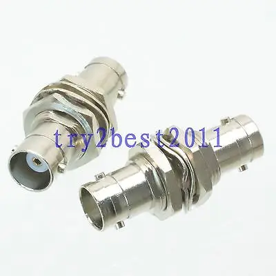 DHL/EMS 50 комплектов 1pce разъем адаптера BNC Джек штифт гайка к BNC jack bulkhead коаксиальный Прямой-C1
