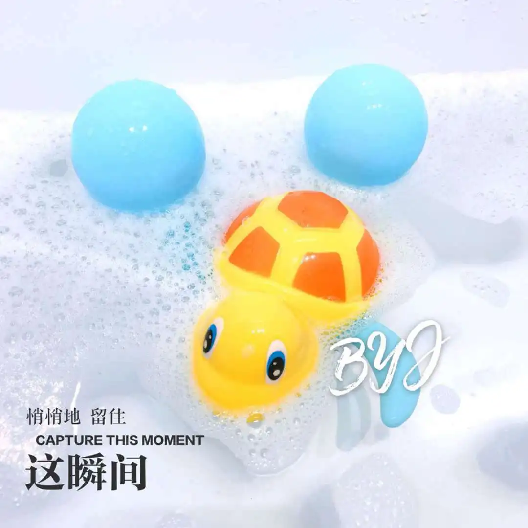 Заводная игрушка маленькая черепаха Младенцы играть с водой Ванна милый мультфильм игрушки для плавания маленькая черепаха