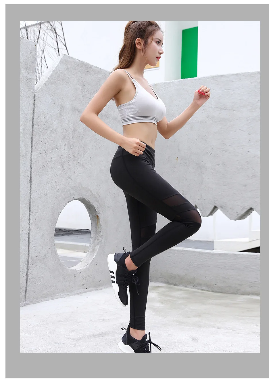 НОВАЯ тонкая сетчатая строчка honey hip Дамская одежда для похудения фитнес стрейч Дамские Брюки Леггинсы