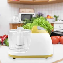 Kitchen Manual Food Processor Mixer Egg Blender Meat Grinder Vegetable Chopper Shredder Stainless Steel Blade Cutter(EU Plug)