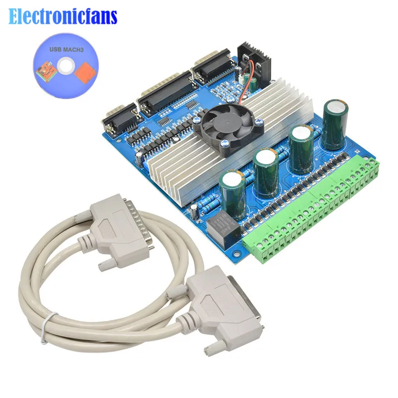 TB6560 DC 12 36 в 3A 4 оси шагового двигателя плата контроллера с ЧПУ двигатель