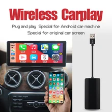 Jiuyin carplay sem fio apple android auto ligação inteligente usb dongle para carro android navegação jogador carplay interconexão telefone