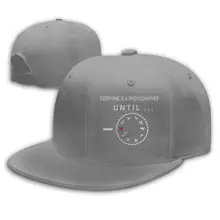 Каждый является фотографа до тех пор, пока не Для мужчин Snapback Flat Bill Бейсбол Кепки серого цвета