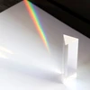 1PC Triangular Prism Optical Prisms Glass Physics Teaching Refracted Light Spectrum Rainbow Teaching Equipment 25x25x80mm ► Photo 2/6