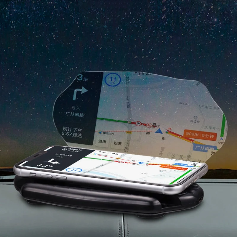 Qi Беспроводная зарядка Автомобильный навигатор держатель мобильного телефона HD Многофункциональный складной беспроводной зарядной головкой дисплей навигация Proj