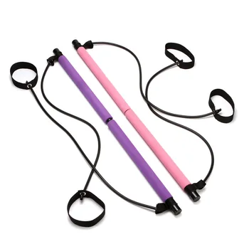 

Exercise Resistance Band Pilates Stick Fitness Rod Gym Yoga Equipment Elastic Pull Rope Household Puller Sports Stretch Belt