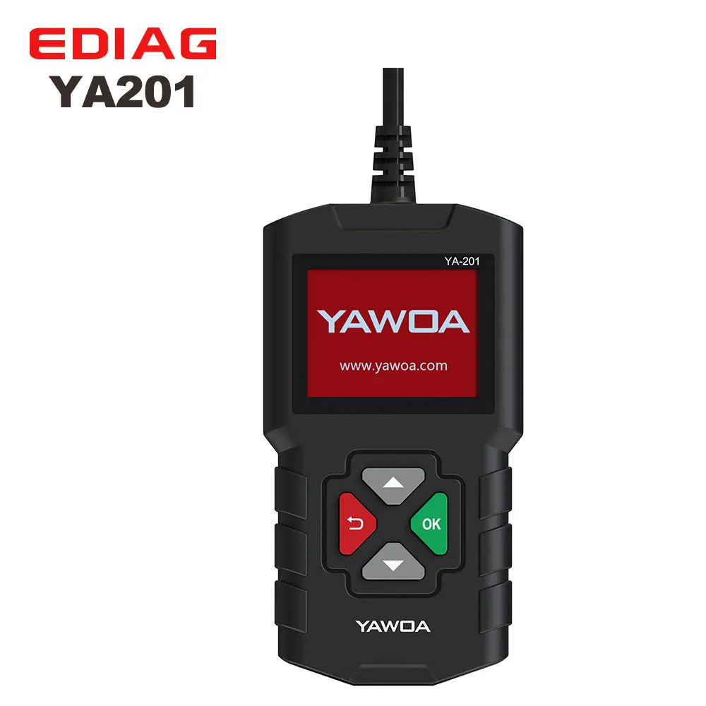 YAWOA YA-201 считыватель кодов YA201 ODB2 сканер Диагностический Авто OBDII двигатель код ошибки считыватель сканирующие инструменты PK NT201 AL319
