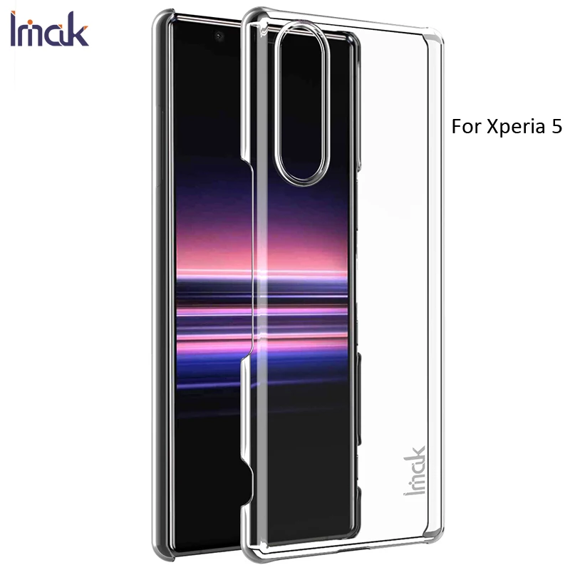 Прозрачный чехол Imak Air для Sony Xperia 5 1 ii твердый пластиковый из поликарбоната II 10