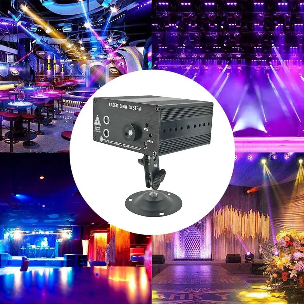 

3-holes 48 Pattern LED Voice Control Light KTV Party Music Rhythm Flash Lamp Adjustable Universal Knob Fixing Bracket
