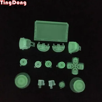 

Hot Full Set Glow in the Dark Buttons Cap Replacement Parts for Sony PS4 Controller