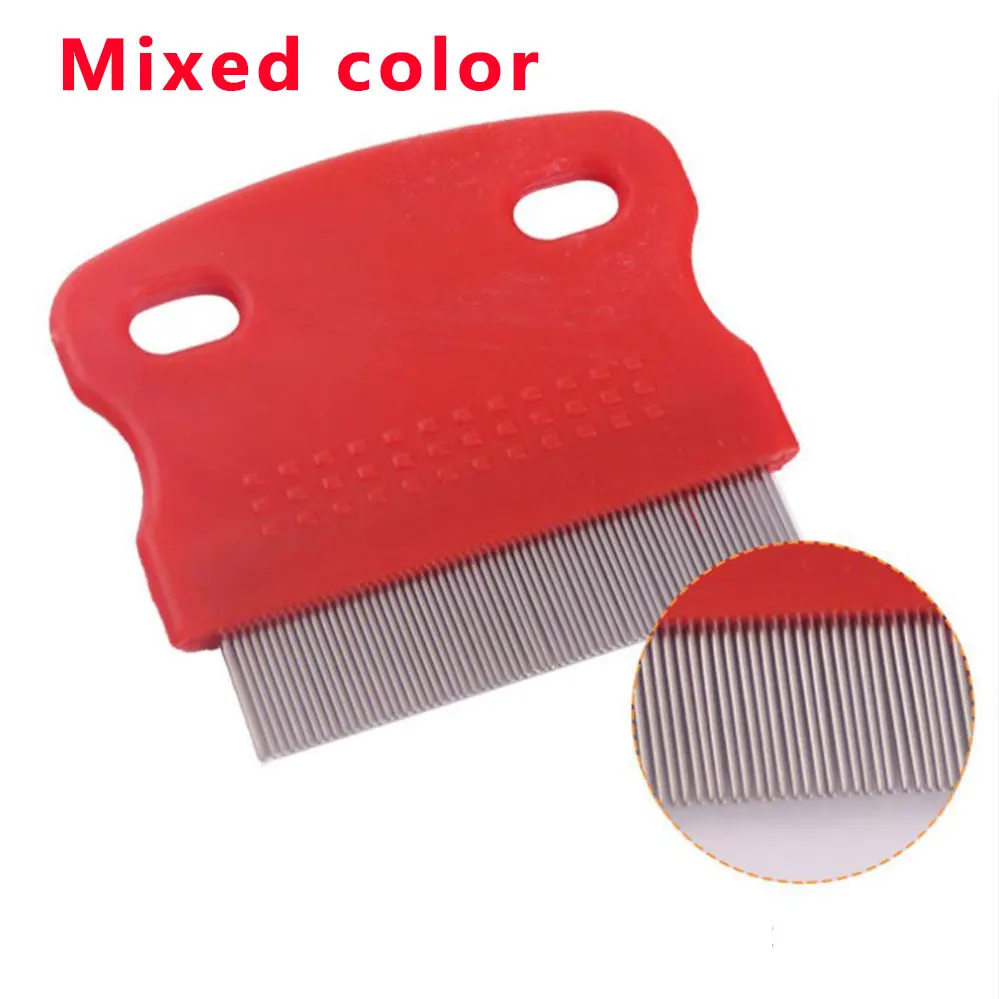 Pet Hair Comb Dog Grooming Combs Steel Small Fine Toothed Pets Flea Puppy Kitten Trimmer Tool DropShipping | Дом и сад