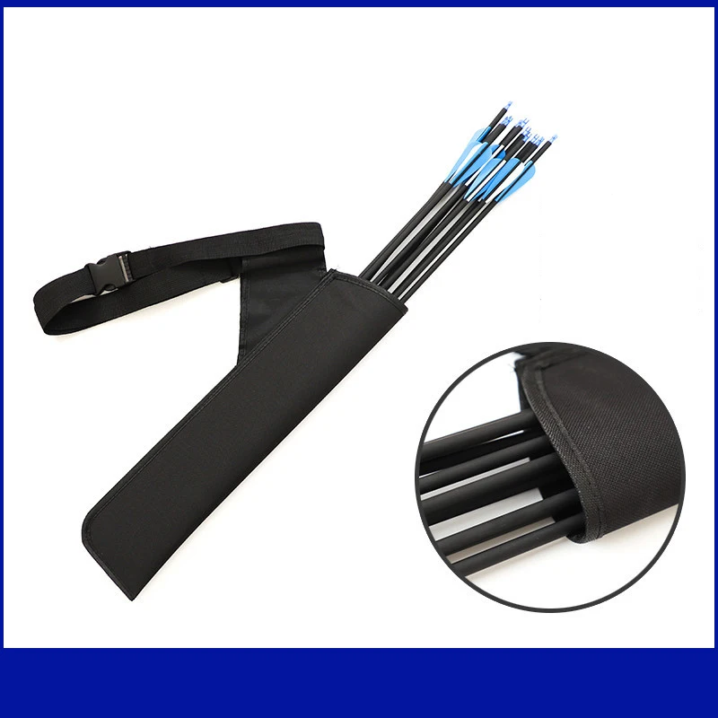 Arrow Quiver Bag Oxford Cloth Archery Bow Arrow Waist Hanging Adjusted