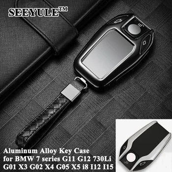 

SEEYULE Car LED Display Key Case Cover Accessories for BMW X3 G01 X5 G05 5 7 series G11 G12 G30 G31 G32 X4 G02 X7 G07 i8 I12 I15