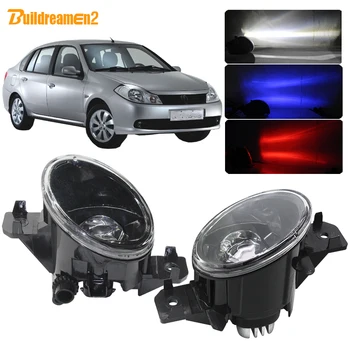 

Buildreamen2 For Renault Symbol (LB0/1/2_) Saloon 1998-2010 Car H11 LED Light Lens Fog Lamp Devil Eye DRL Function 4000LM 12V