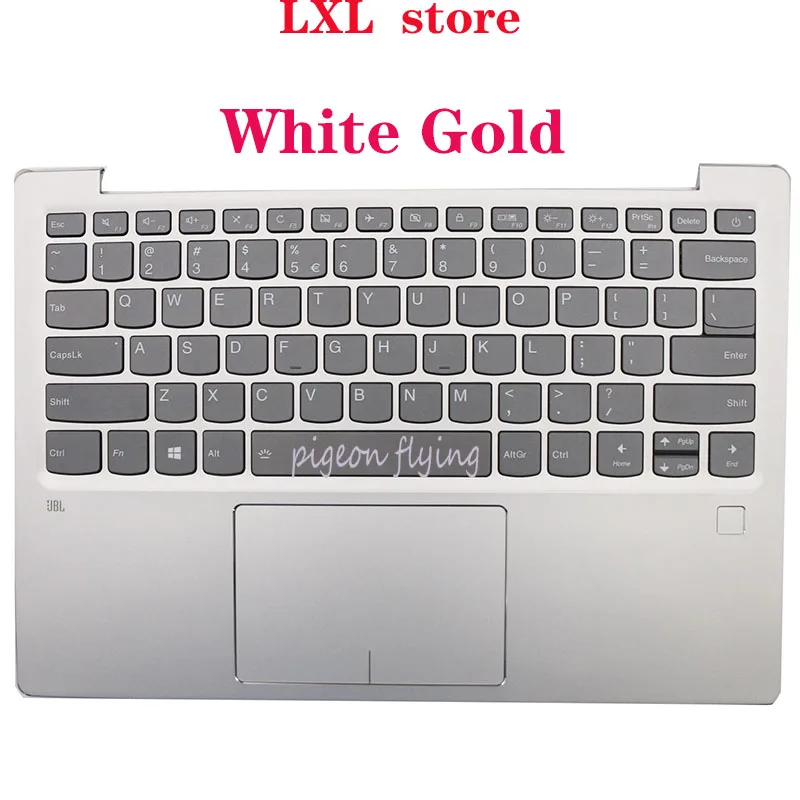 

81BR for ideapad 720S-13ARR laptop keyboard with C-cover Backlight White Gold and Champagne EUA US FRU 5CB0Q59358 5CB0Q59331