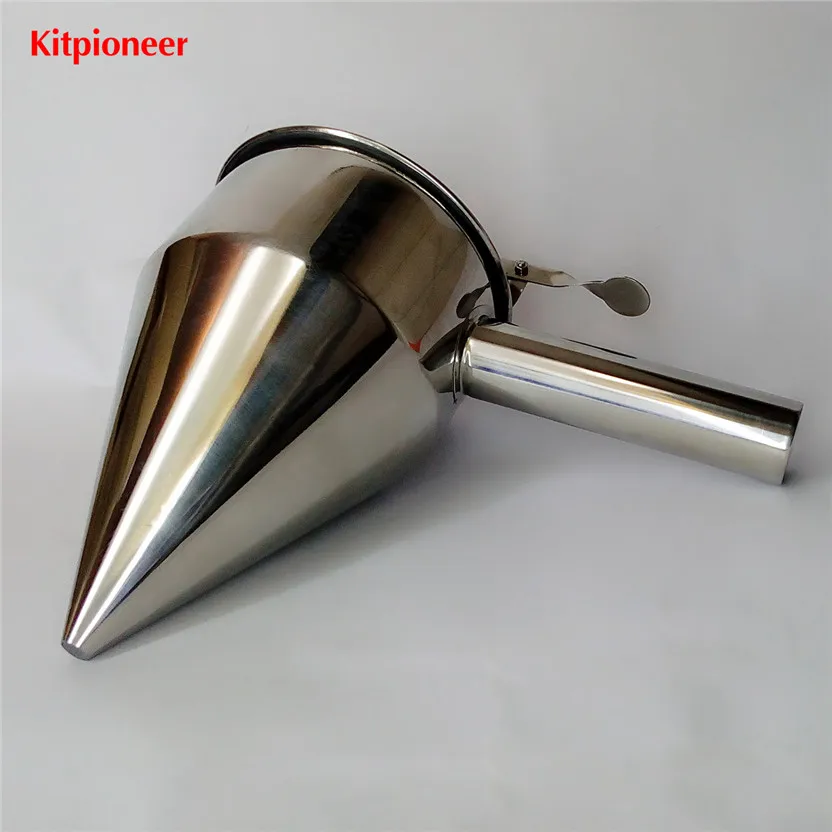 Stainless Steel Pancake Batter Dispenser Funnel Takoyaki Ball Helper Pancake Maker Helper Rack images - 6