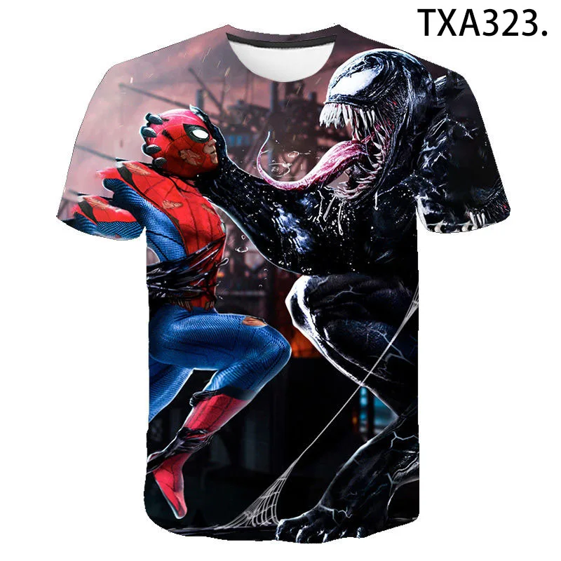 Футболка с 3D-принтом Venom для мальчиков и девочек повседневная 2020 | Мужская одежда