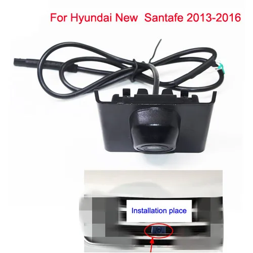 Автомобильная фронтальная камера для hyundai Santafe 2013- hyundai New Tucson Автомобильная фронтальная камера для парковки - Название цвета: For New Santafe