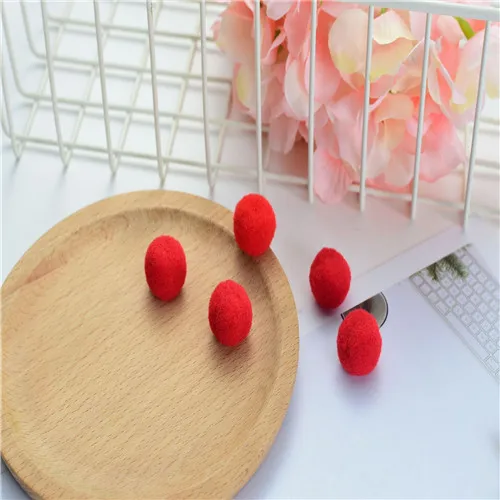 Высокая эластичность плюшевый шар Diy ремесла игрушки венок помпон ручной работы помпон поддельные цветы материал шитье на шляпе аксессуары для одежды - Цвет: 1 red