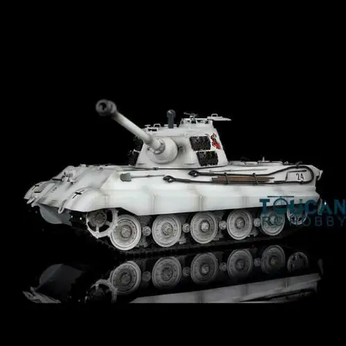 1/16 6,0 Henglong Модернизированный FPV немецкий Король тигр RTR rc Танк 3888A 360 револьверная башня TH16198