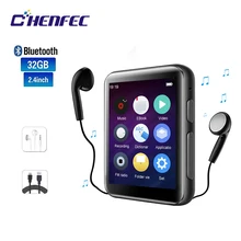 MP4 لاعب Bluetooth5.0 CHENFEC C5 مع رئيس 2.5 بوصة لمس كاملة Screen16GB HiFi ضياع الصوت الموسيقى لاعب مع FM ، مسجل