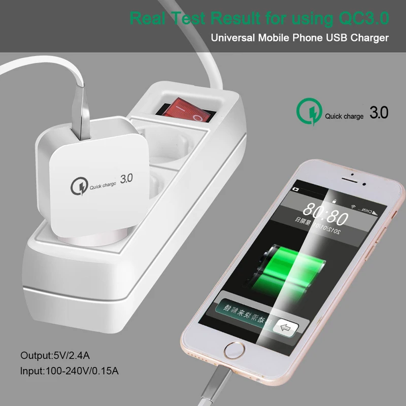 3A Fast Charger Adapter Quick Charge 3.0 EU Plug Type-C USB Cable For OPPO A74 A95 A53 A73 A52 5G Reno 5 4 3 2 Z F Pro Chargers usb quick charge 3.0