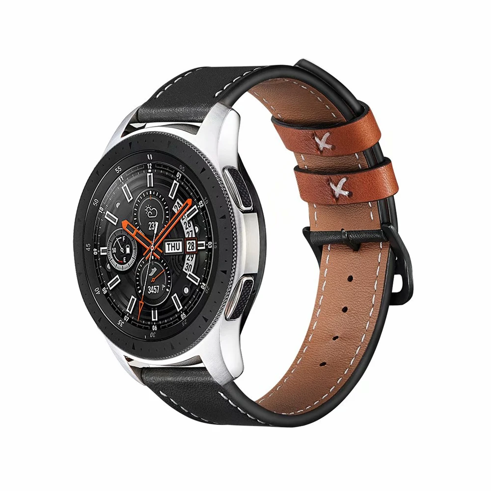 20 мм часы correa совместимы с Galaxy watch 42 мм/Active 2/gear S2/huawei Watch 2/Amazfit bip часы ремешок кожаный браслет ремень
