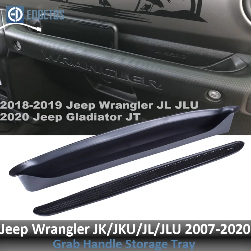 Поручень для хранения для 2007- Jeep Wranger JK JKU JL Jeep Gladiator JT Truck передний Органайзер Grabtray