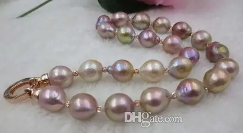 

Beautiful 11-14MM Wonderful Rainbow Rainbow Groove Kasumi Pearl Necklace