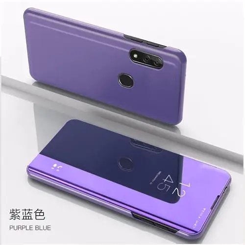 Navy Blue Для zte V10 Vita чехол роскошное умное зеркало откидная крышка для zte V10Vita аксессуар для zte Blade V10 Vita 6,26 дюймов Fundas Coque - Цвет: Navy Blue