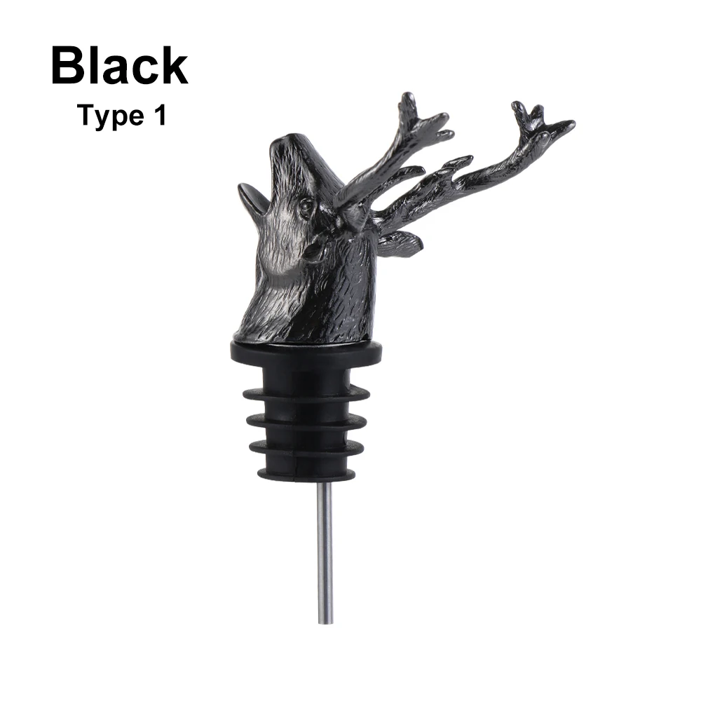 Wildlife Wine Pourer Bottle Stopper – Unique Bar Tool and Wedding Party Accessory