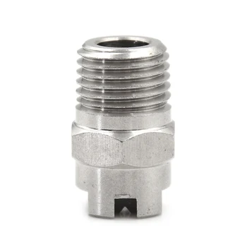 

Cleaning V Jet Industrial Stainless Steel Impact Washing Tool Specific Tip 1/4 Inch Practical Flat Fan Large Angle Spray Nozzle