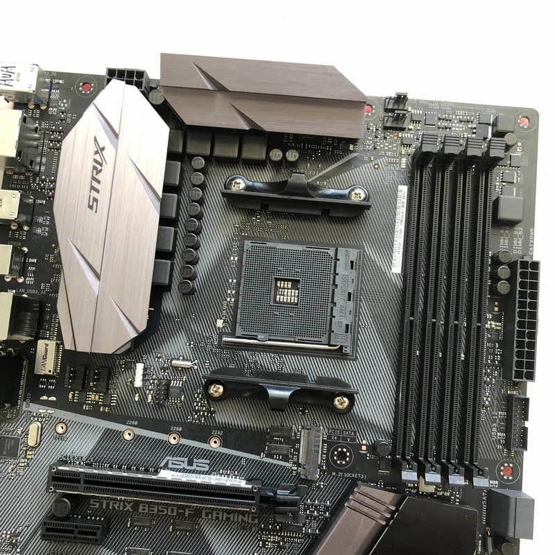 Asus ROG STRIX B350-F игровая материнская плата Республика геймеров AMD B350 разъем для AMD AM4 настольная материнская плата Б/у ПК материнская плата